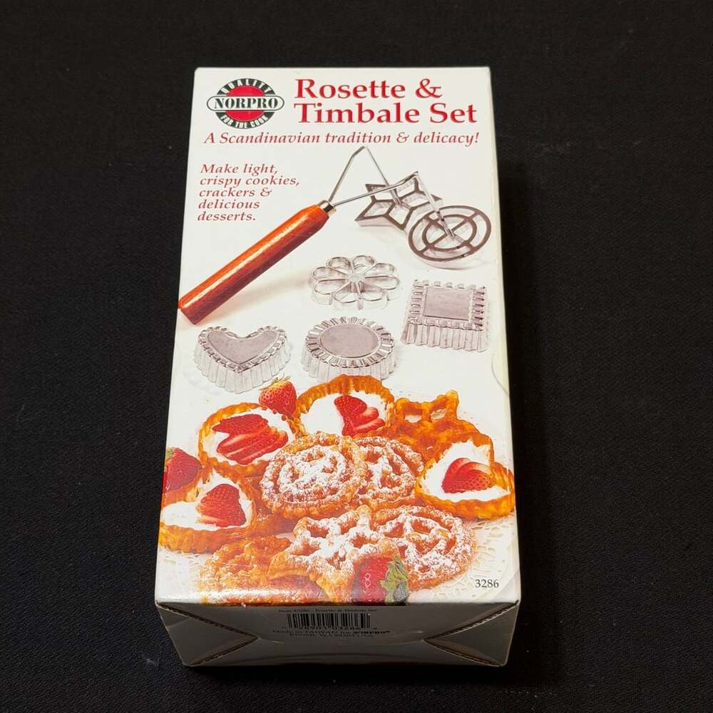 Rosette &Timbale Set by Norpro Scandanavian Baking Desserts NEW!